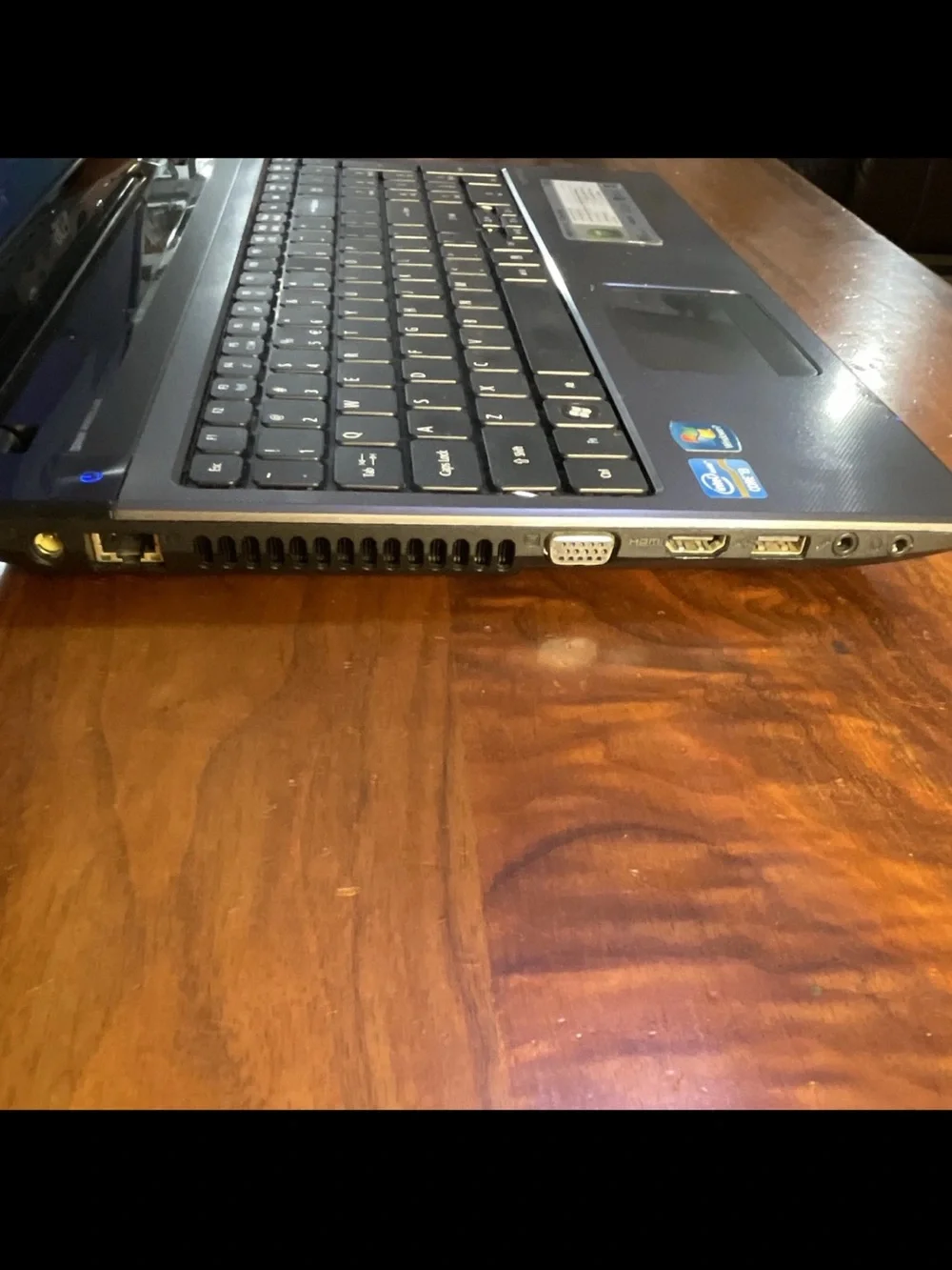 Intel Acer Laptop in Gray and Black with 15-inch Display